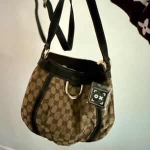Gucci Brown and Black Shoulder Bag